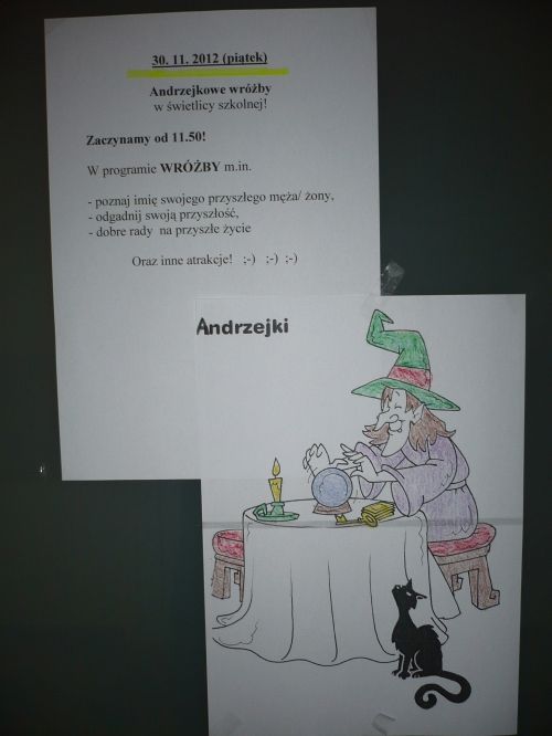Grafika #0: Andrzejki w Świetlicy Szkolnej