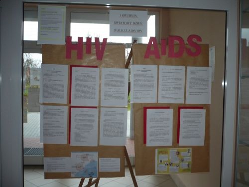 Grafika #0: Szkolny konkurs pt." Co wiesz o HIV i AIDS?"