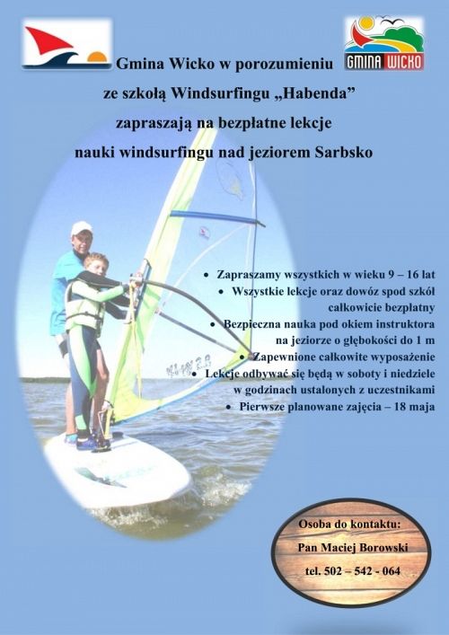 Grafika #0: BEZPŁATNE LEKCJE WINDSURFINGU
