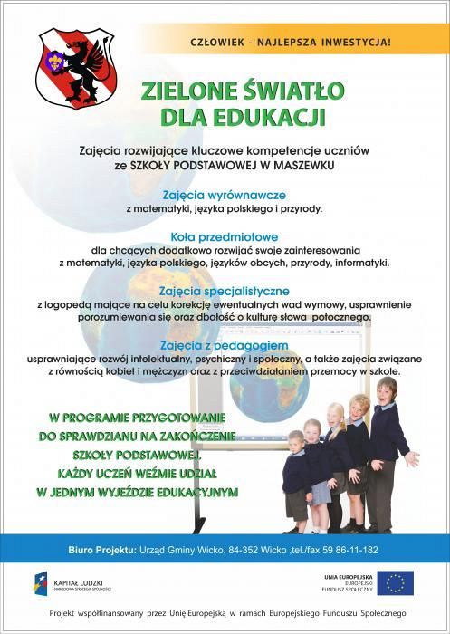 Grafika #0: Zielone światło dla edukacji