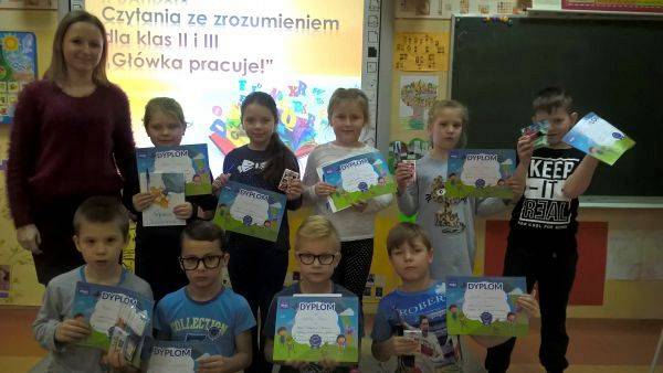 Grafika #0: II Konkurs czytania ze zrozumieniem "Główka pracuje!"
