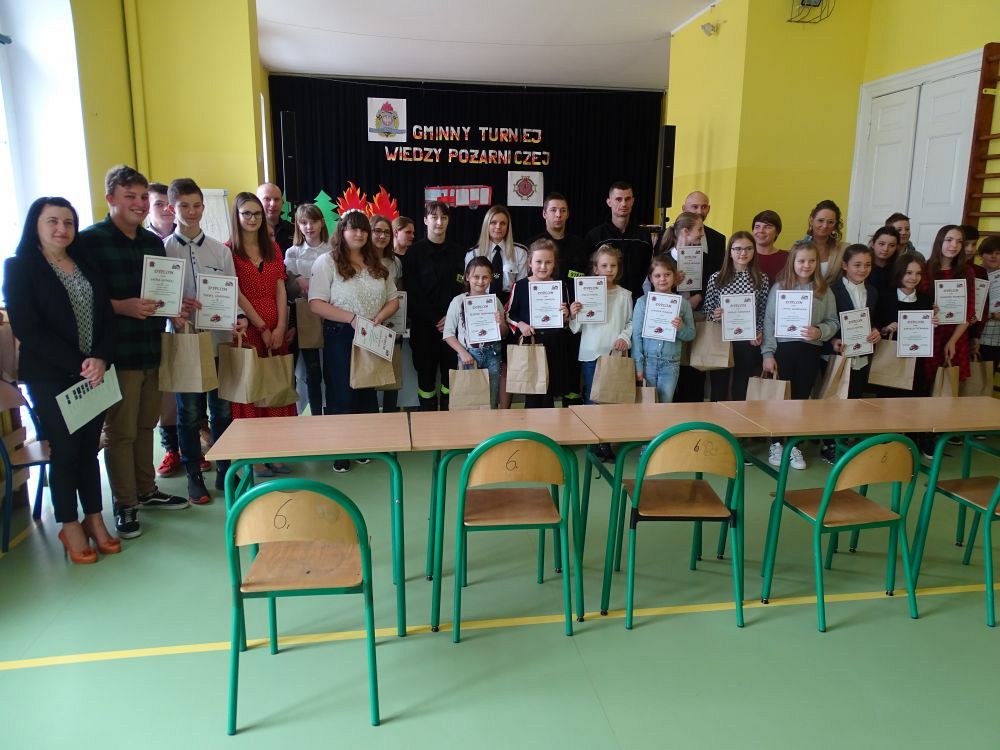 Grafika #0: Ogólnopolski Turniej Wiedzy Pożarniczej pod hasłem  Młodzież zapobiega Pożarom - etap gminny