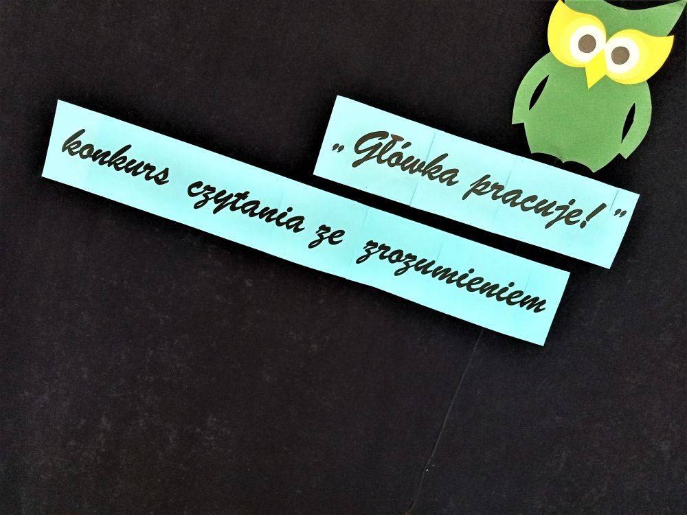 Grafika #0: "Główka pracuje!"- konkurs czytania ze zrozumieniem