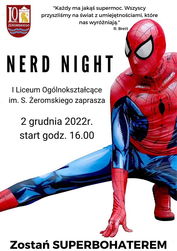 Grafika #0: Nerd Night w I Liceum Ogólnokształcącym w Lęborku
