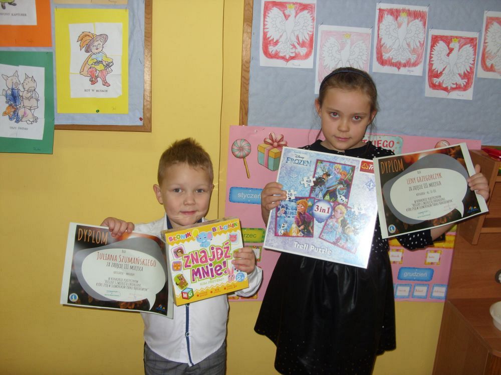 Grafika #0: III miejsce Juliana i Leny w plastycznym konkursie