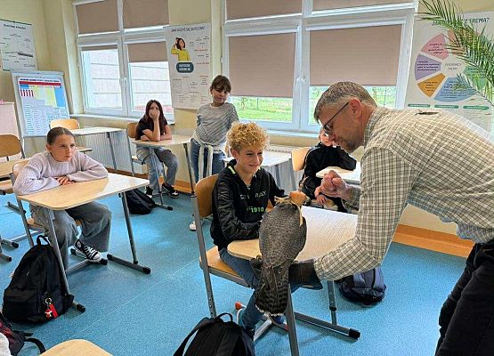 Grafika 11: Odwiedziny sokolnika Pana Łukasza Grzenkowskiego