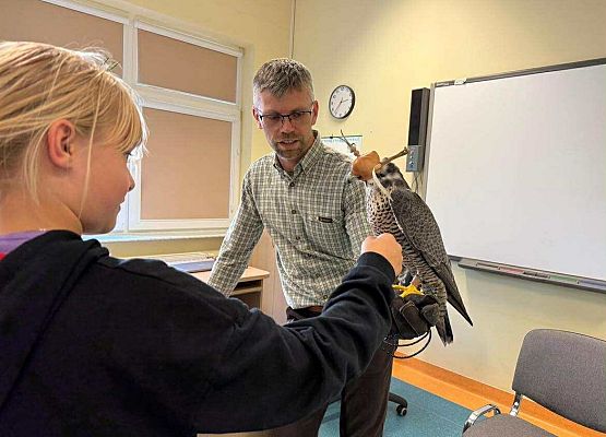 Grafika 3: Odwiedziny sokolnika Pana Łukasza Grzenkowskiego