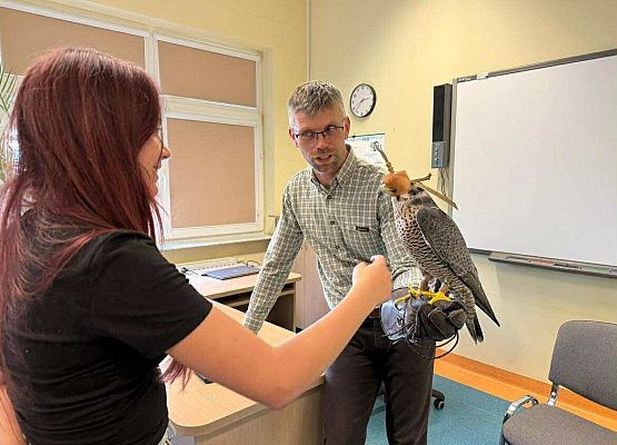 Grafika 9: Odwiedziny sokolnika Pana Łukasza Grzenkowskiego