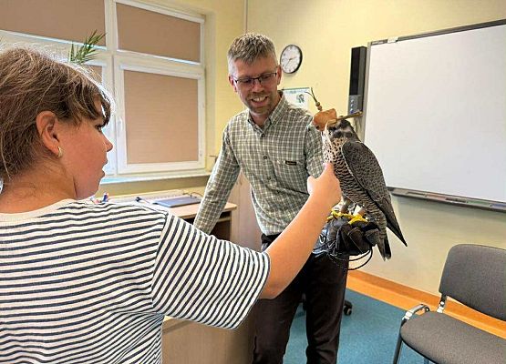 Grafika 5: Odwiedziny sokolnika Pana Łukasza Grzenkowskiego