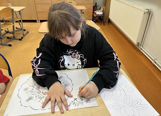 Grafika 11: Zajęcia z kalką kreślarską