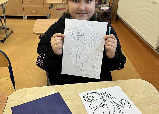 Grafika 12: Zajęcia z kalką kreślarską