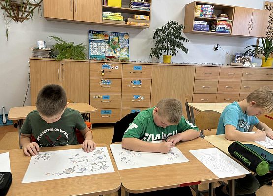 Grafika 5: Zajęcia z kalką kreślarską