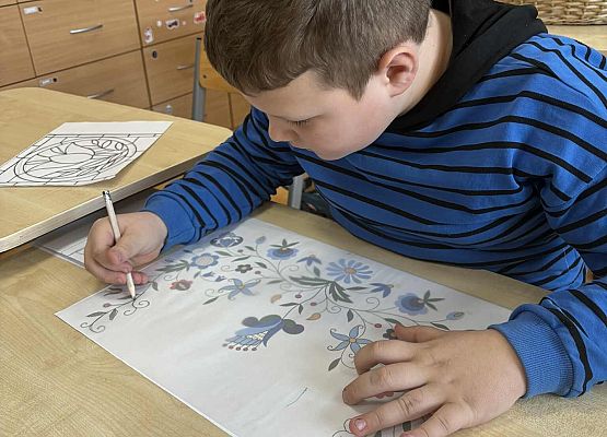 Grafika 29: Zajęcia z kalką kreślarską