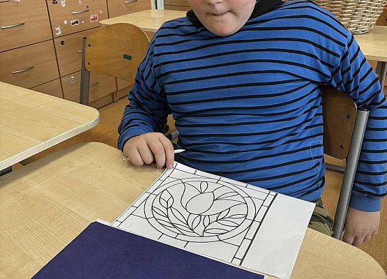 Grafika 30: Zajęcia z kalką kreślarską