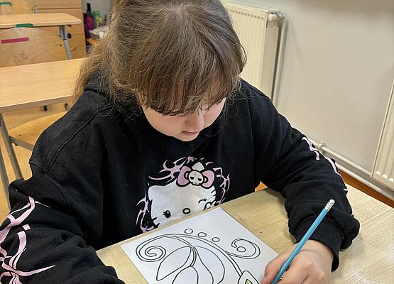 Grafika 8: Zajęcia z kalką kreślarską