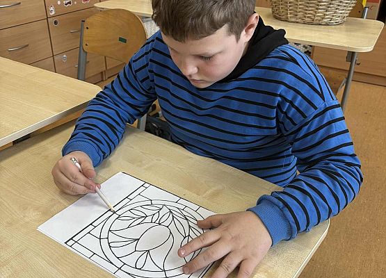 Grafika 36: Zajęcia z kalką kreślarską