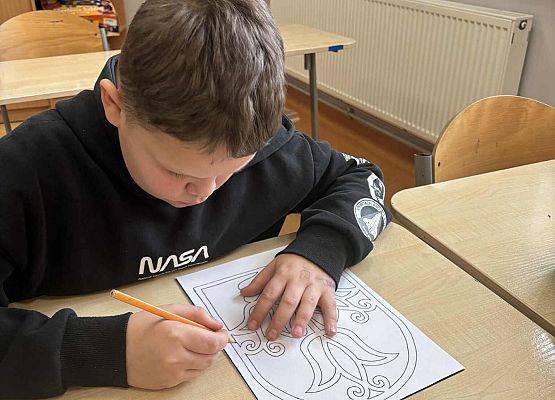 Grafika 35: Zajęcia z kalką kreślarską