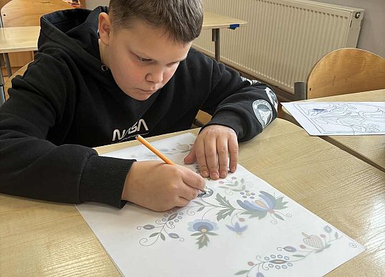 Grafika 39: Zajęcia z kalką kreślarską