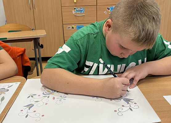 Grafika 25: Zajęcia z kalką kreślarską