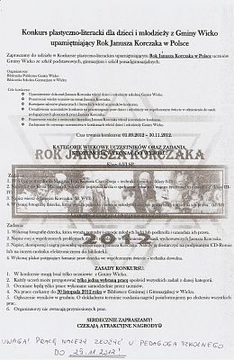 Grafika #0: Konkurs Plastyczno - Literacki upamiętniający Rok Janusza Korczaka w Polsce