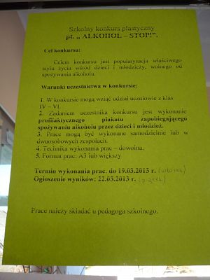 Grafika #7: Akcja profilaktyczna ALKOHOL - STOP