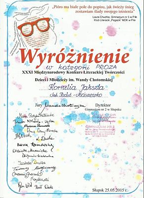 Grafika #1: Nasze uczennice wyróżnione