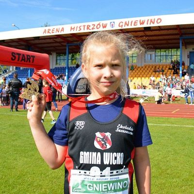 Grafika #1: Małe Kaszuby Biegają. Amelia na trzecim miejscu.