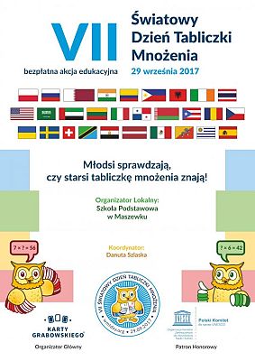 Grafika #2: VII Światowy Dzień Tabliczki Mnożenia 2017