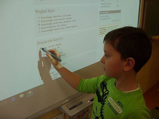 Grafika #1: "Oto jest Kasia" w klasie trzeciej