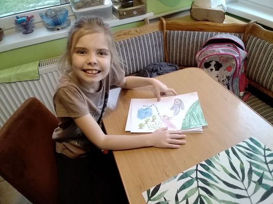 Grafika #7: Edukacja zdalna - język kaszubski kasa 1 i 2