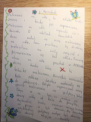 Grafika #8: Edukacja zdalna - język kaszubski klasa 6.