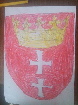 Grafika #2: Edukacja zdalna - język kaszubski klasa 6. Herb Gdańska.