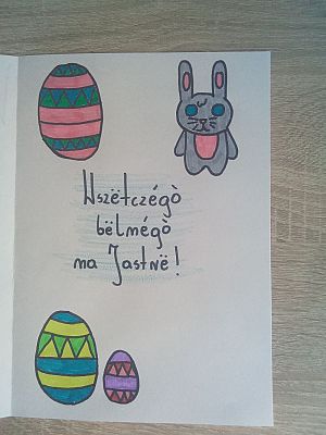 Grafika #13: Edukacja zdalna - język kaszubski. Wielkanoc