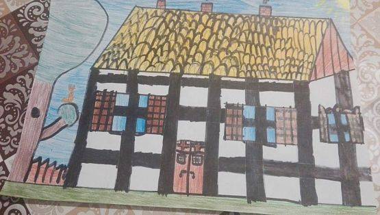 Grafika #12: Edukacja zdalna - język kaszubski klasa 6. Budownictwo na Kaszubach.