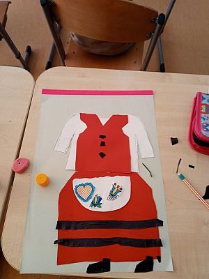 Grafika #23: Strój kaszubski - klasa 1 i 2.