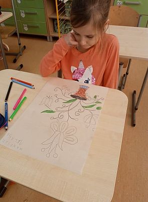 Grafika #16: Klasa 1 i 2 - praca z papierem permanentnym.