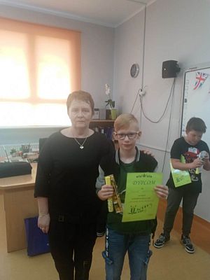 Grafika #8: ROZSTRZYGNIĘCIE SZKOLNEGO KONKURSU NA KASZUBSKĄ KARTKĘ WIELKANOCNĄ