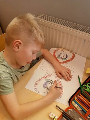 Grafika #6: Kaszubskie serce walentynkowe.