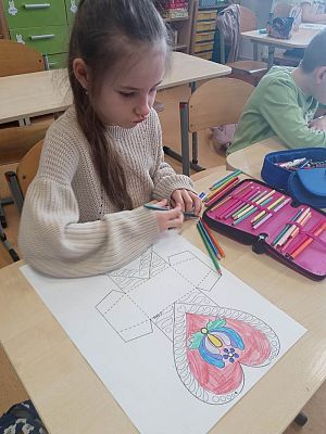 Grafika #9: Kaszubskie serce walentynkowe.