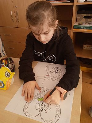 Grafika #2: Kaszubskie serce walentynkowe.