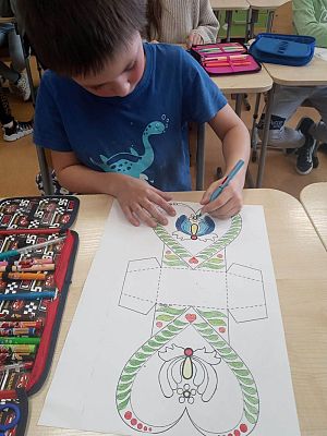 Grafika #1: Kaszubskie serce walentynkowe.