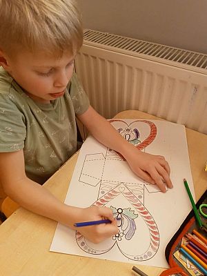 Grafika #14: Kaszubskie serce walentynkowe.