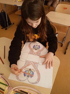 Grafika #7: Kaszubskie serce walentynkowe.