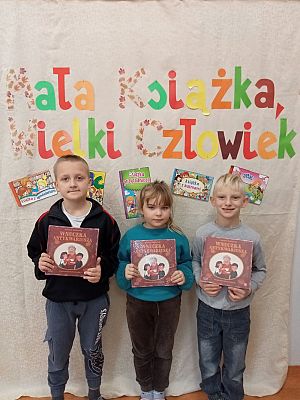 Grafika #3: "Mała książka, wielki człowiek"- kl. 1