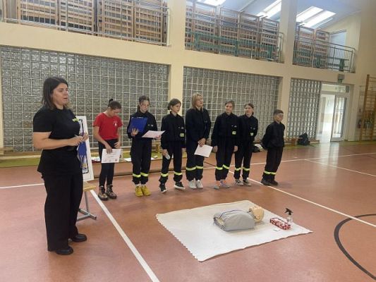 Grafika #16: Projekt "30 na 2" - wizyta Druhów z MDP OSP Wicko