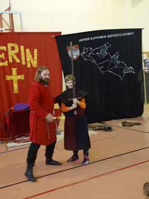 Grafika #23: "Rycerze i ich zwyczaje"- żywa lekcja historii