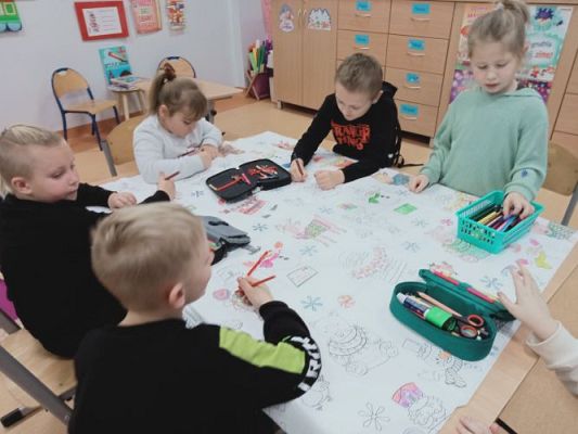 Grafika #9: Świątecznie u pierwszoklasistów