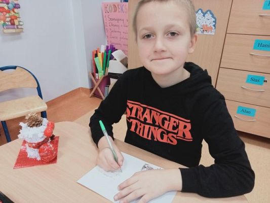 Grafika #35: Świątecznie u pierwszoklasistów