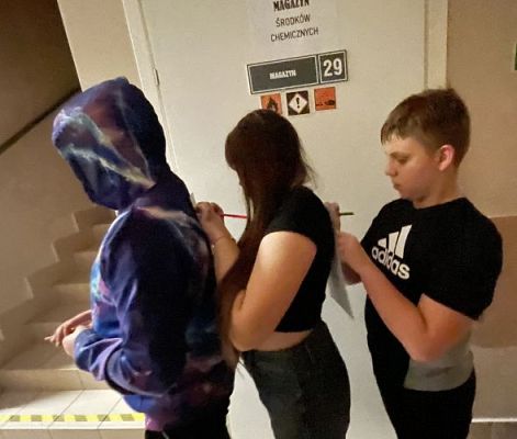 Grafika #4: Noc w szkole - impreza integracyjna klas 6 i 7.