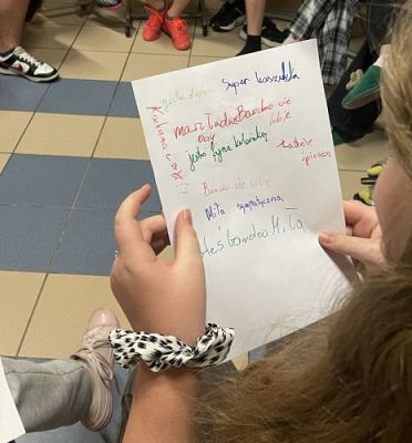 Grafika #8: Noc w szkole - impreza integracyjna klas 6 i 7.